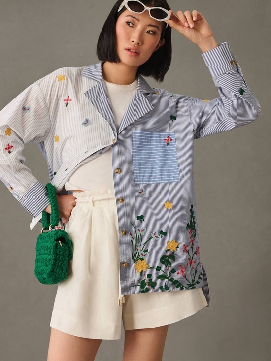 Anthropologie Tops - Anthropologie Maeve Pernile Rosenkilde Oversized Buttondown Shirt Size Medium